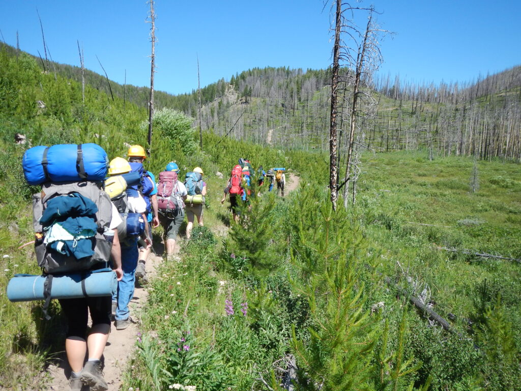 group of hiking