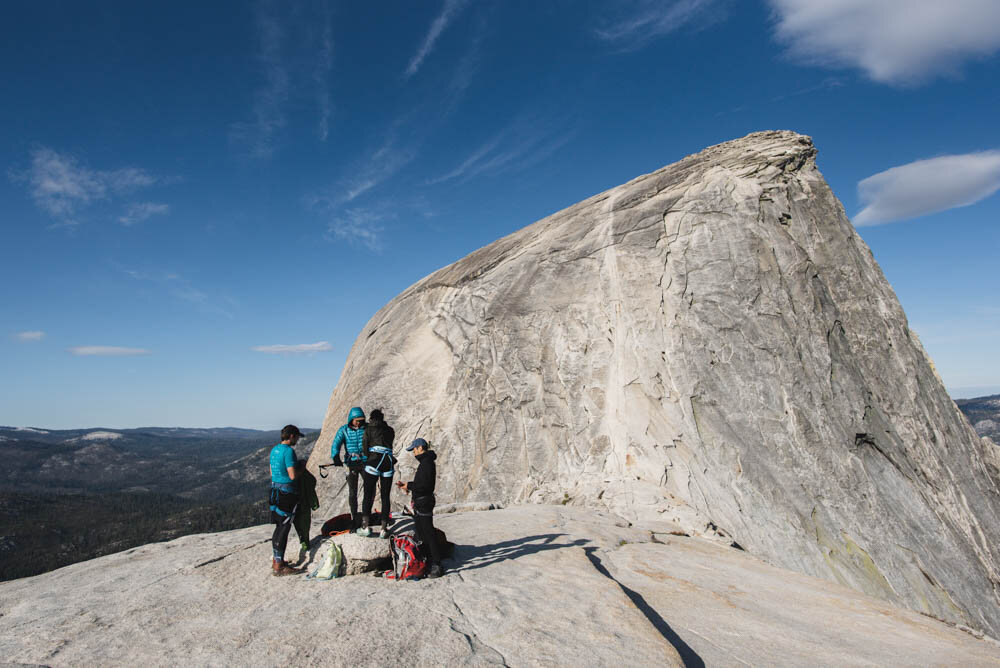 Yosemite Half Dome Little Yosemite Valley Off-Season Cables Down